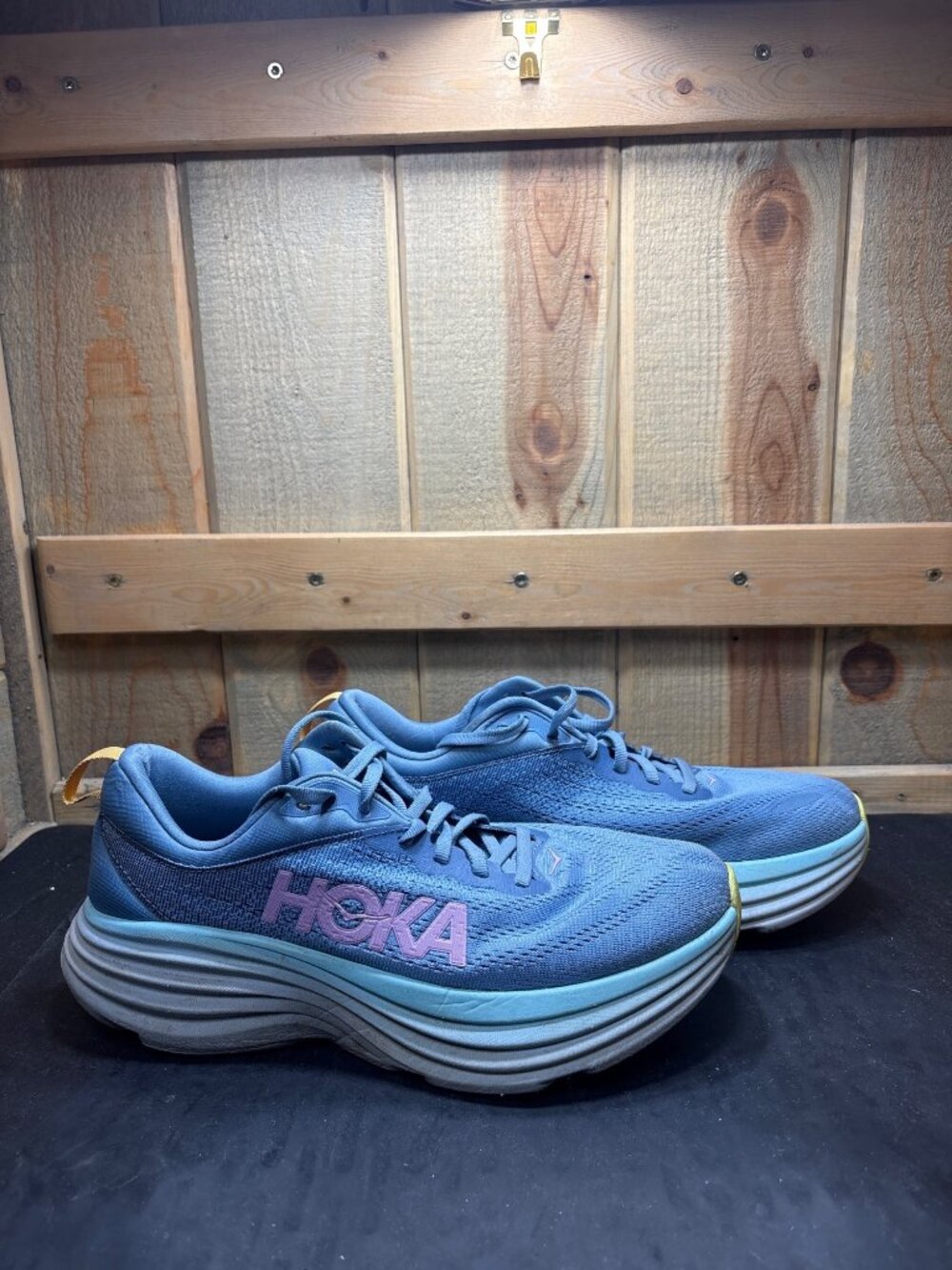 Hoka Bondi 8 Women's Running Shoes 1127952 Blue Pink Size US 10B UK 8.5 EU 42.6 - Picture 2 of 7